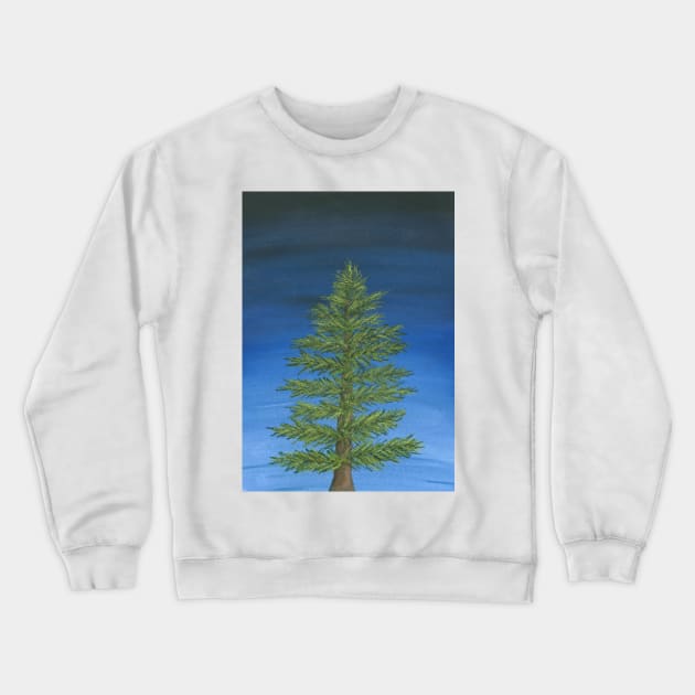 Christmas Pine tree Crewneck Sweatshirt by LeighsDesigns